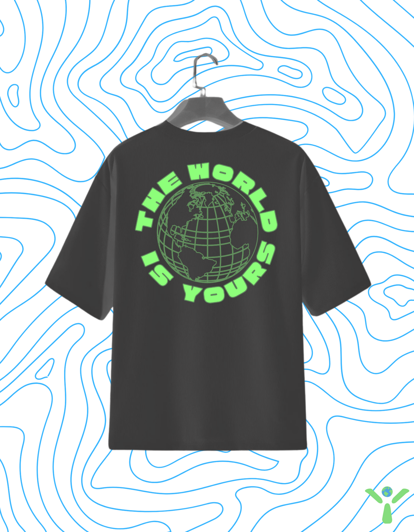 "The World Is Yours" Puff Print T-Shirt